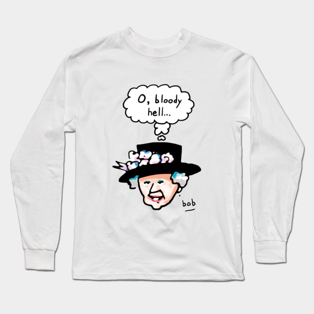 The Queen Long Sleeve T-Shirt by bobeckstein